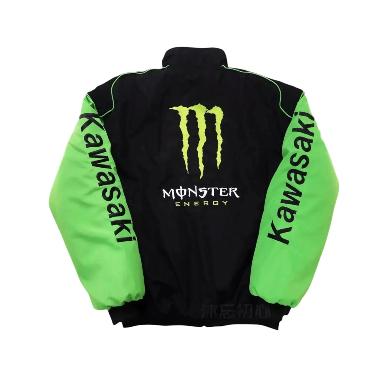 Kawasaki Monster Energy Vintage Racing Jacket Black Green